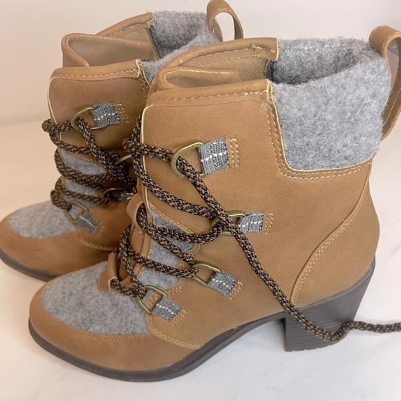 MADELINE GIRL Ankle Combat Boots - Picture 2 of 8